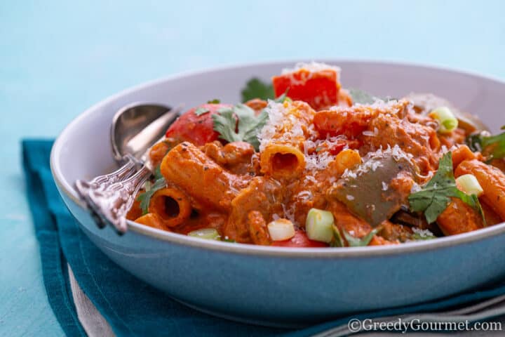 Cajun chicken in bowl