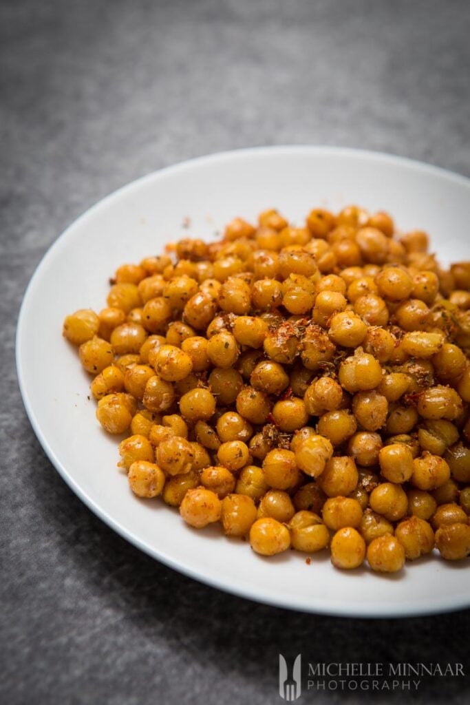 Baked pulses with cajun spice Spicy Roasted Chickpeas